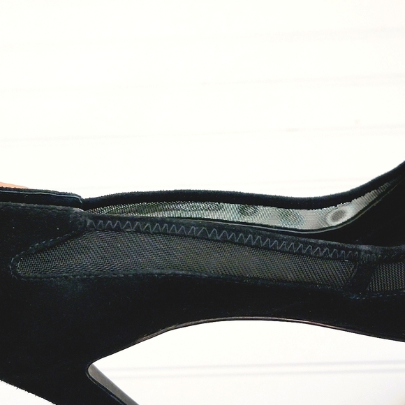 Calvin Klein Black Suede & Mesh Heels - Picture 6 of 13